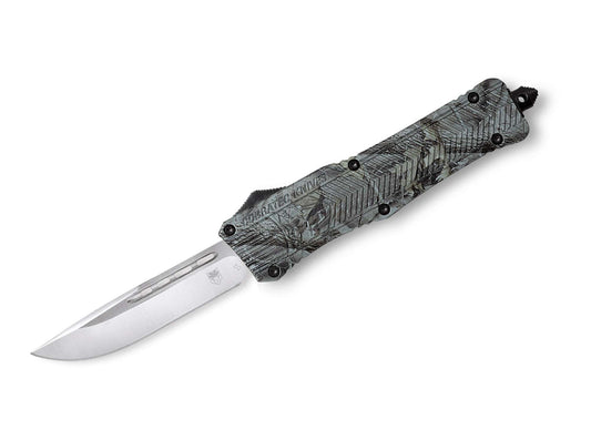 Briceag Large Woodland CTK-1 Drop CobraTec- Mecanism OTF, Maner Camuflaj