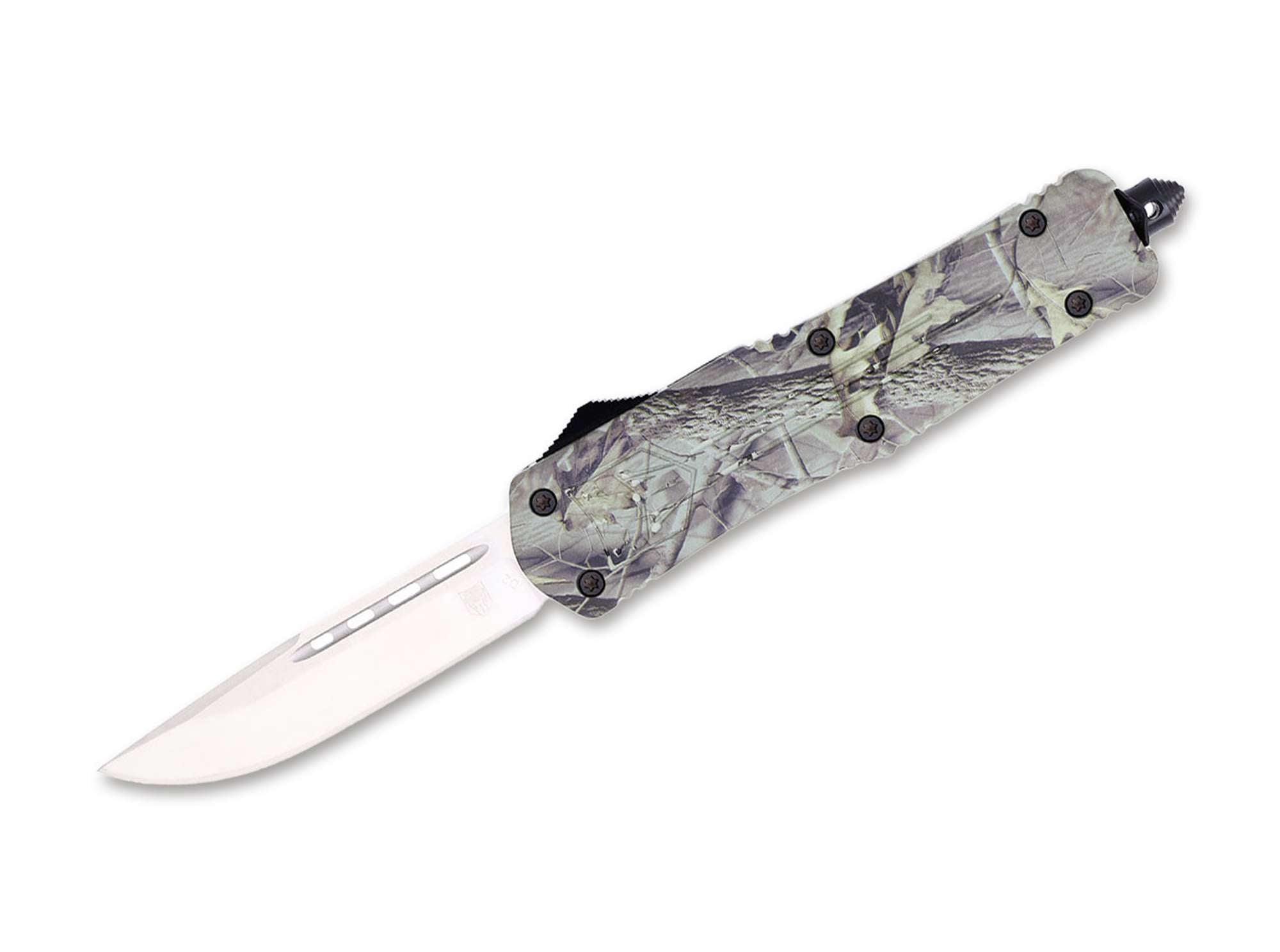 Briceag Large Woodland FS-3 Drop CobraTec- Lama D2 Drop Point, Mecanism OTF Rapid