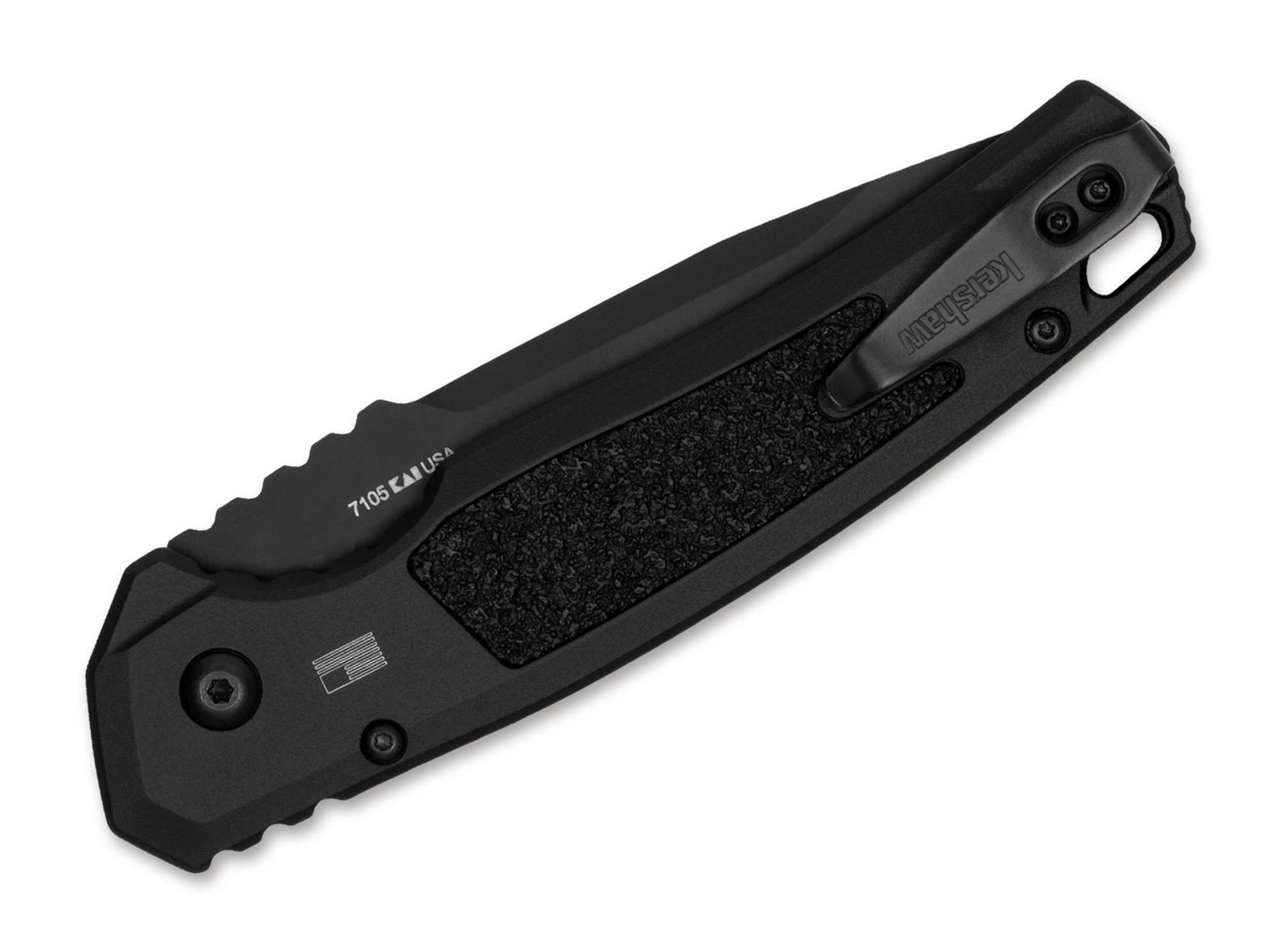 Briceag Launch 16 Aluminum Black Tanto Serrated Kershaw- Automat, CPM-M4
