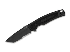 Briceag Launch 16 Aluminum Black Tanto Serrated Kershaw- Automat, CPM-M4