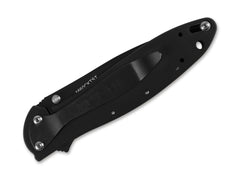 Briceag Leek Black Serrated Kershaw- Lama partial zimtata, Finisaj Cerakote