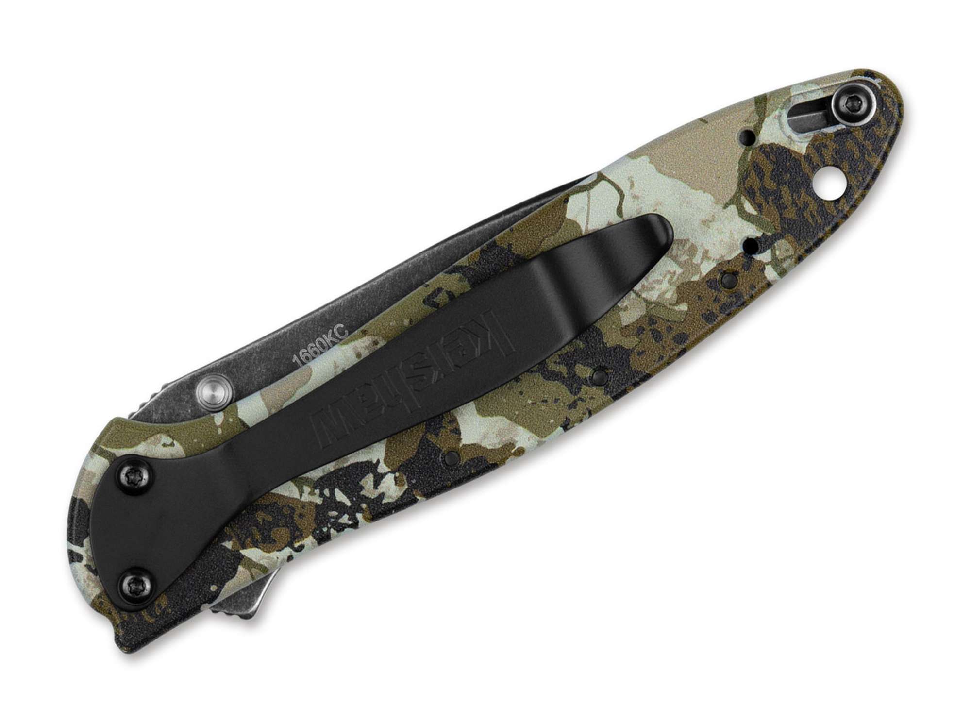 Briceag Leek King's Camo Kershaw- Camuflaj King's Camo, Deschidere Asistata