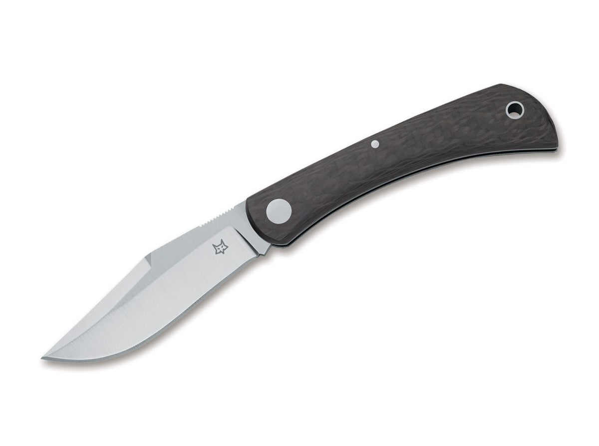 Briceag Libar CF Fox Knives- Lamă M390, Mâner Fibră de Carbon