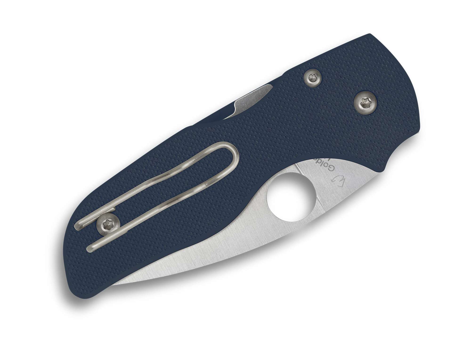 Briceag Lil' Native CPM SPY27 FRN Blue PlainEdge Spyderco- SPY27, G10