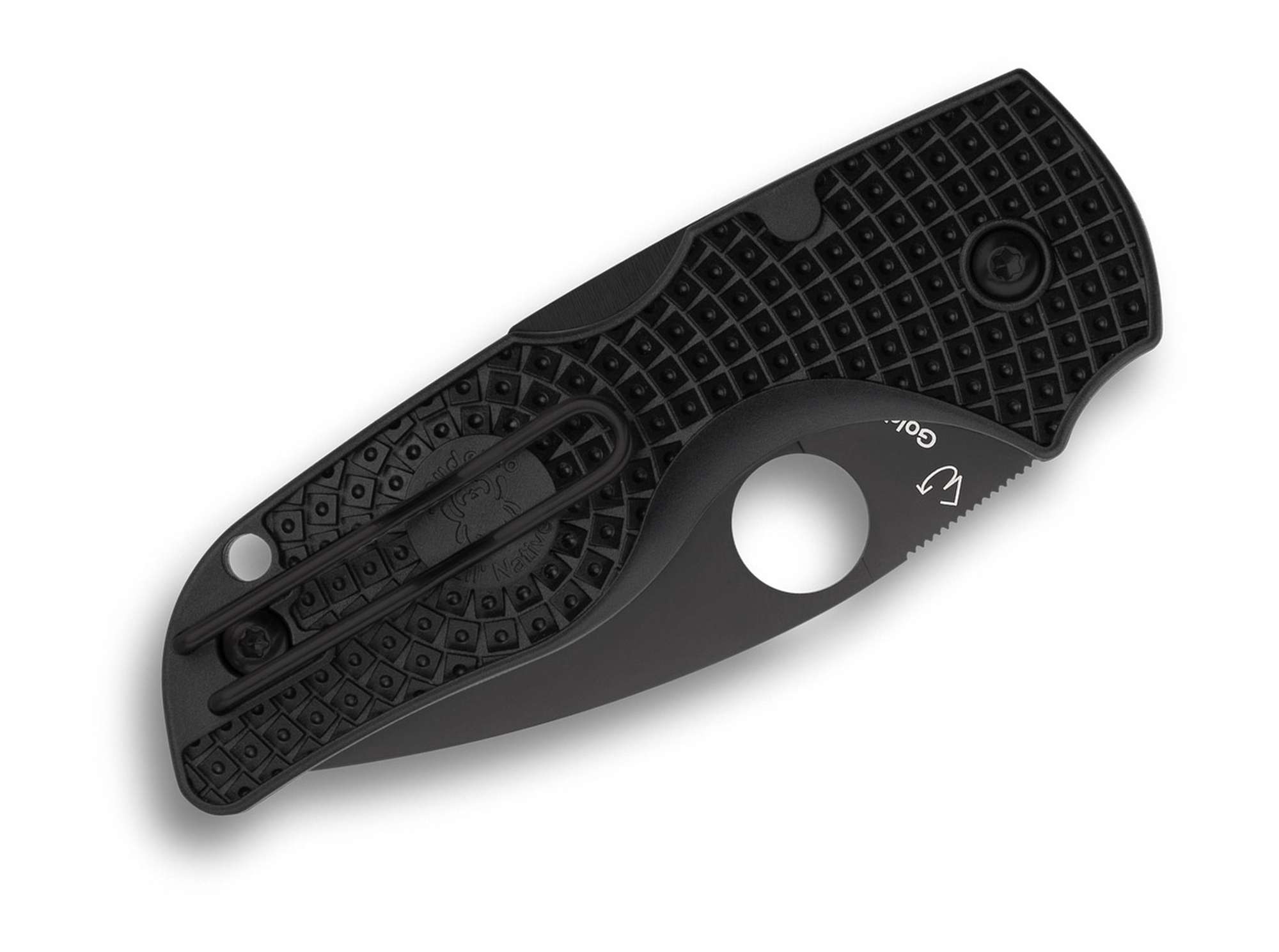 Briceag Lil’ Native Lightweight FRN Black Blade SpyderEdge Spyderco- Backlock, DLC