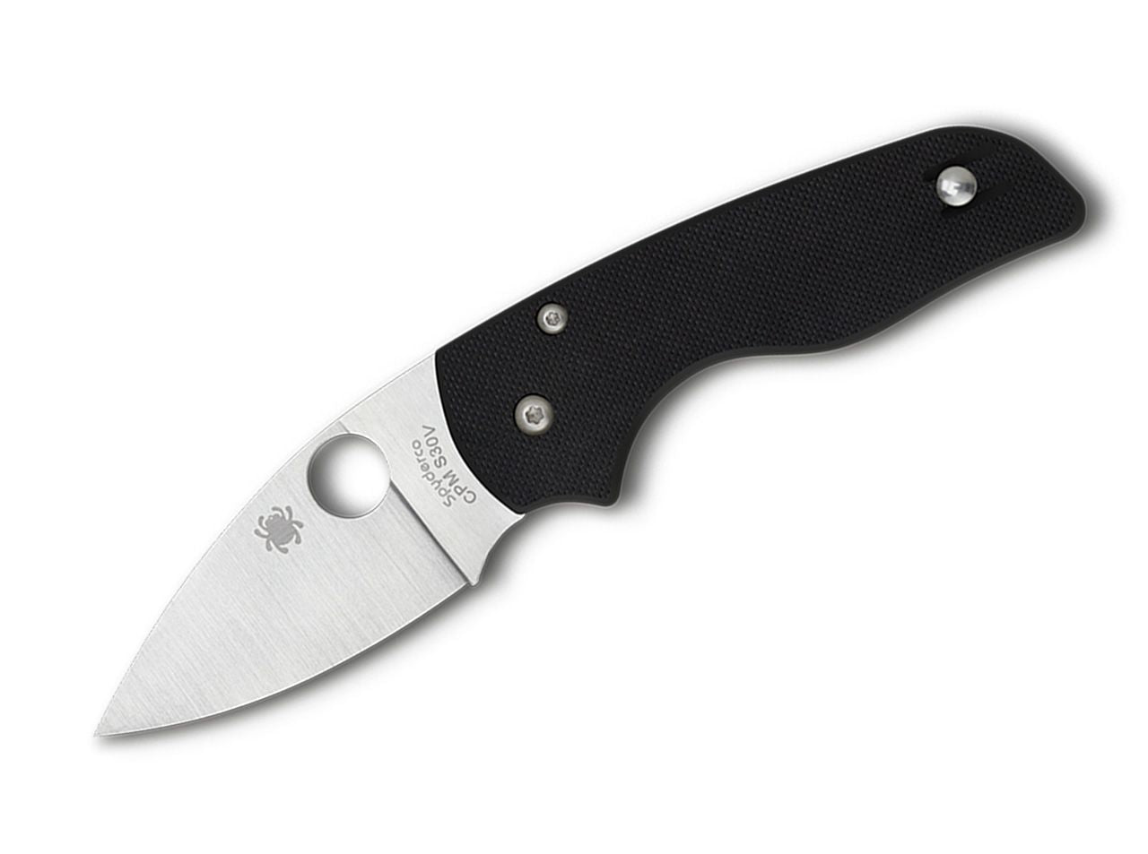 Briceag Lil' Native Plain Spyderco- Lama S30V, Compression Lock