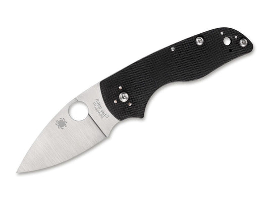 Briceag Lil' Native Slipit Black Spyderco- Lama CPM-S-30V, Maner G10 Texturat