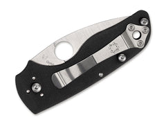 Briceag Lil' Native Slipit Black Spyderco- Lama CPM-S-30V, Maner G10 Texturat