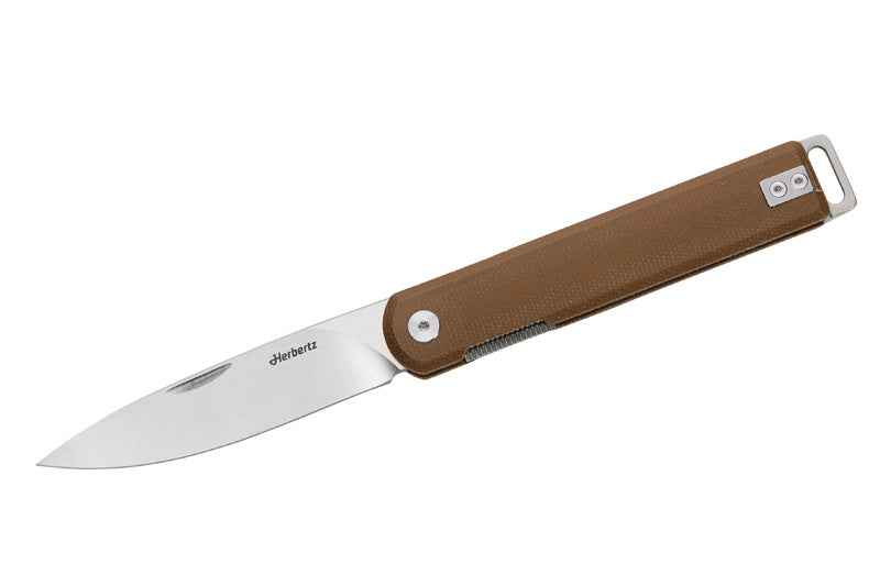Briceag Liner Lock Desert Micarta Herbertz - Oțel D2, Mâner Micarta