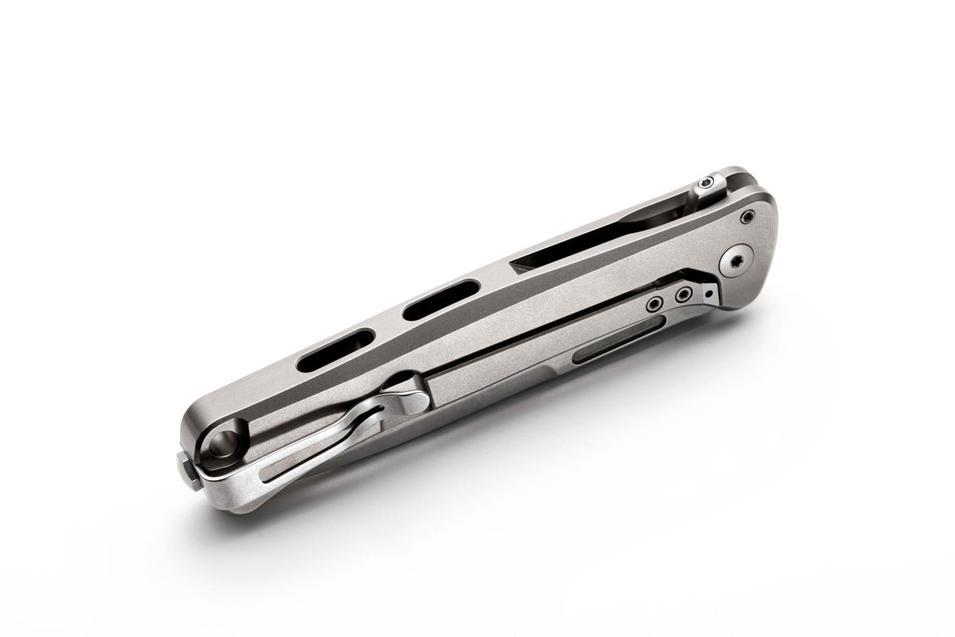Briceag LIONSTEEL SKINNY GREY TITAN LionSteel- Maner Titan, Blocare Framelock