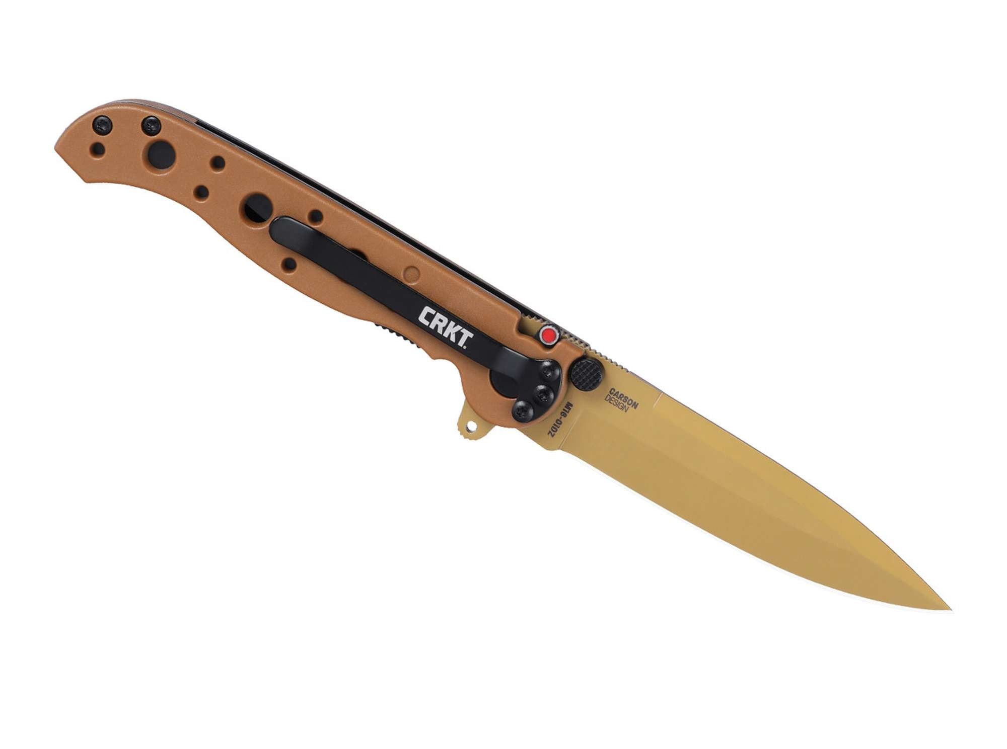 Briceag M16-01DZ Spearpoint GRN Desert CRKT- Design Slim, Maner GRN