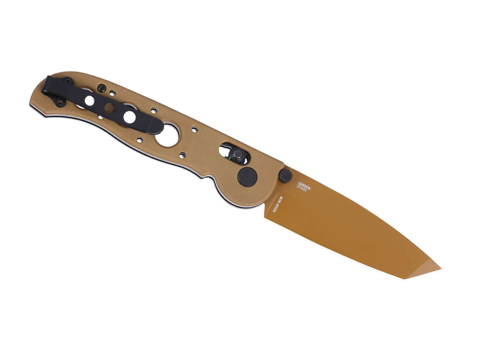 Briceag M16-02XD Desert CRKT- Lama D2 Tanto, Finisaj Desert Tan