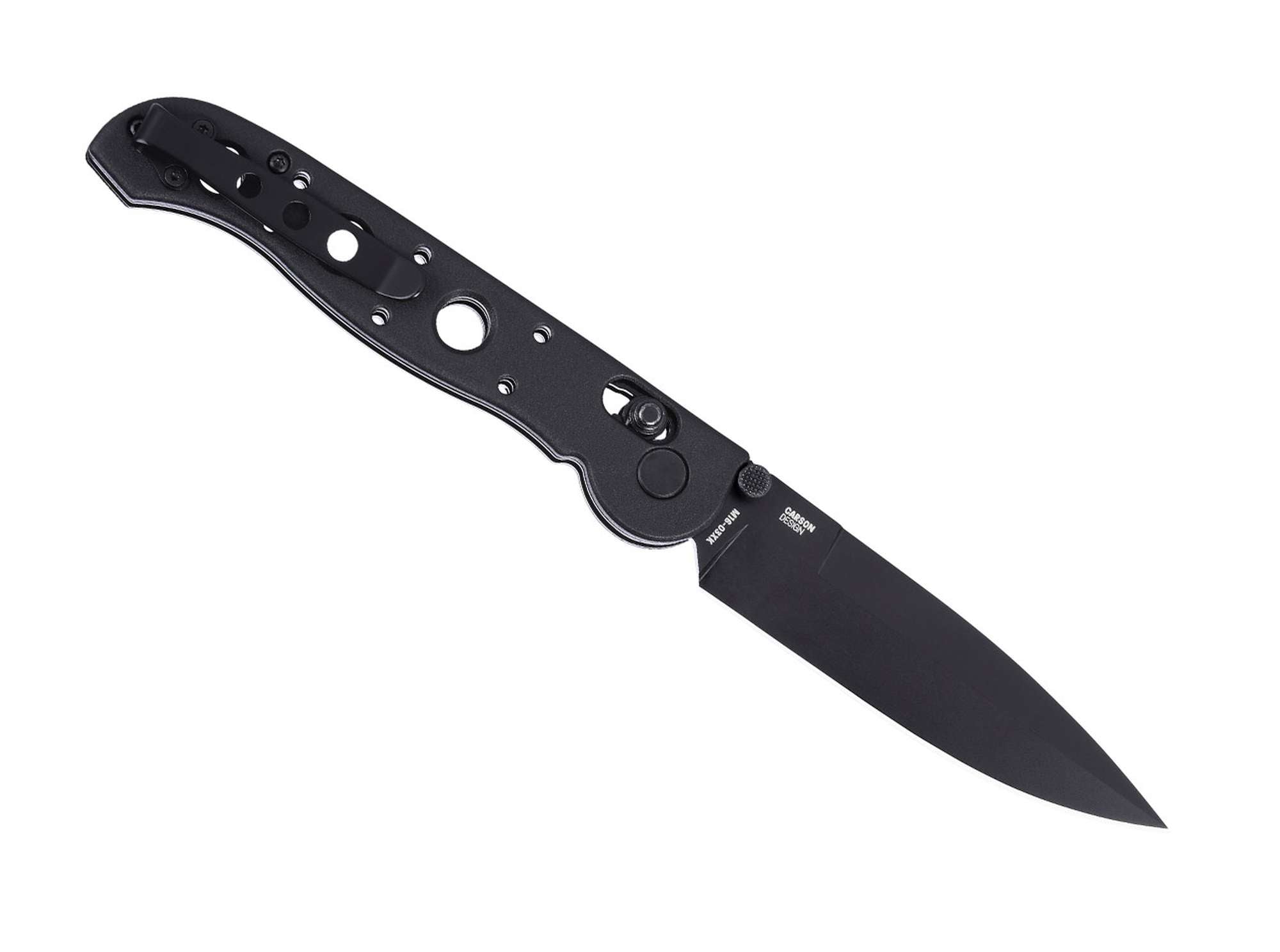 Briceag M16-03XK Crossbar Lock All Black CRKT- Lama D2, Blocare Ambidextra