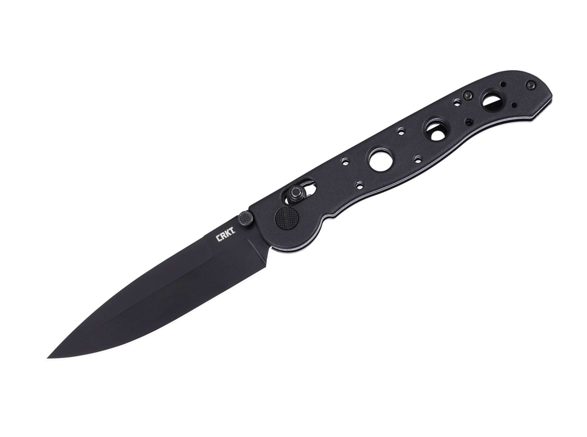 Briceag M16-03XK Crossbar Lock All Black CRKT- Lama D2, Blocare Ambidextra
