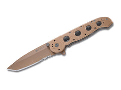 Briceag M16-14 Desert CRKT- Lama Tanto Serrated, Design Desert Tan