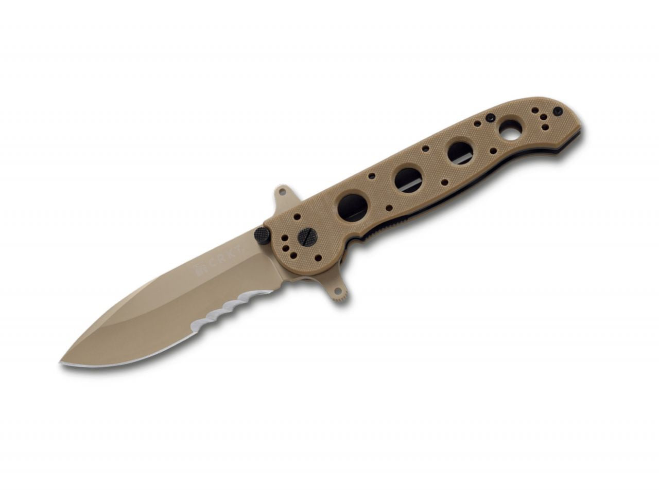 Briceag M21-14 Special Forces Desert CRKT- Maner G10, Mecanism Auto-Lawks