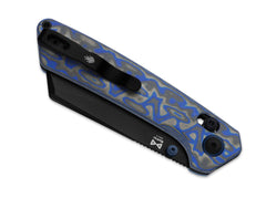 Briceag Madrac Nitro-V Blue & Grey Vortex Micarta Kizer- Otel Nitro-V, Clutch Lock
