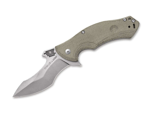 Briceag Magà Green Micarta Stonewash Viper- Lama N690, Maner Micarta Verde