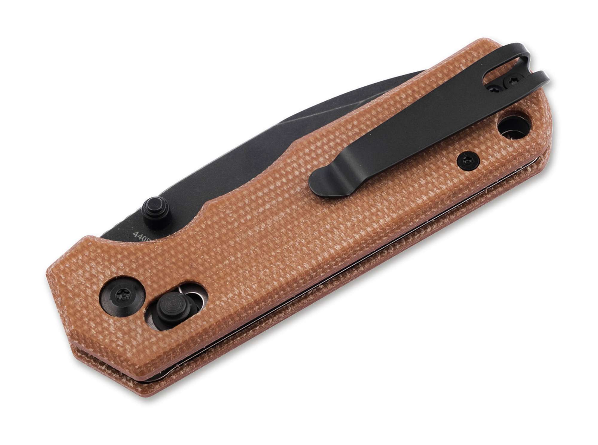 Briceag Magnum Rockstub Brown Micarta – Cuțit EDC Compact, Robust și Natural