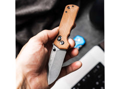 Briceag Magnum Rockstub Brown Micarta – Cuțit EDC Compact, Robust și Natural