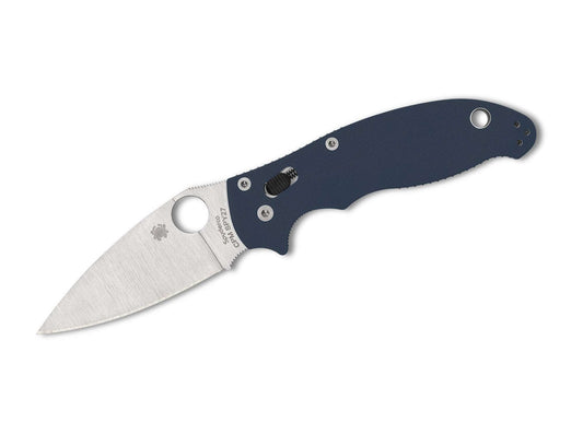Briceag Manix 2 CPM SPY27 G10 Blue PlainEdge Spyderco- Design Robust, Utilizare EDC