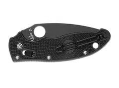 Briceag Manix 2 Lightweight All Black Spyderco- Blocare cu Rulment, Operare Ambidextra
