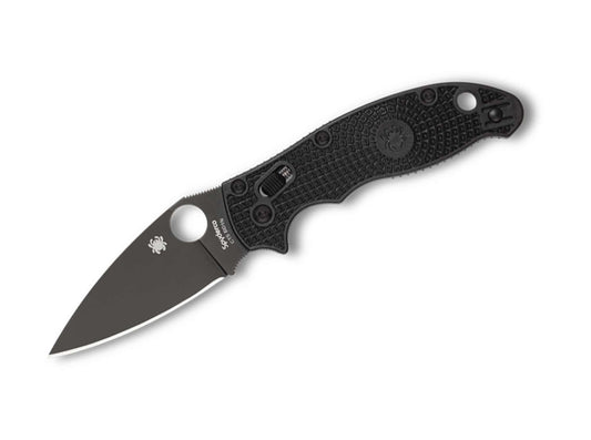 Briceag Manix 2 Lightweight All Black Spyderco- Blocare cu Rulment, Operare Ambidextra
