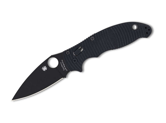 Briceag Manix 2 Salt G10 Magnacut Spyderco- Lama Neagra, Grip Aderent