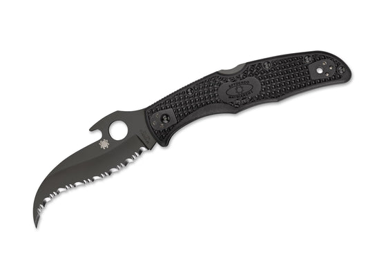 Briceag Matriarch 2 Black Spyderco- Deschidere Rapida Emerson Wave, Mecanism Backlock