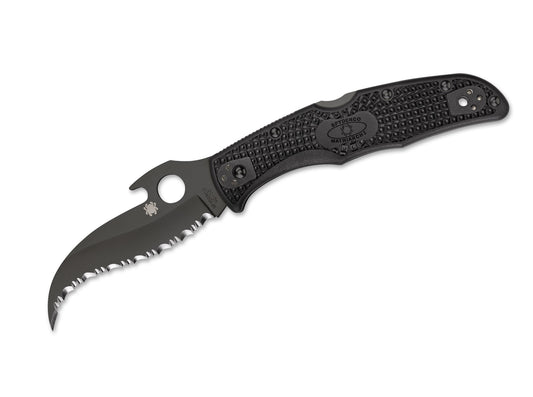 Briceag Matriarch 2 Black Spyderco- Deschidere Rapida Emerson Wave, Mecanism Backlock