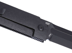 Briceag Mbombo Frame Lock All Black CRKT- Maner Titan, Ideal EDC