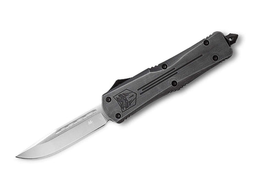 Briceag Medium Stonewash FS-3 Drop CobraTec- Lamă Drop Point D2, Finisaj Stonewash