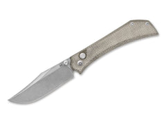 Briceag Mercury Amon Elmax Green Canvas Micarta Boker- Lama Elmax, Button Lock