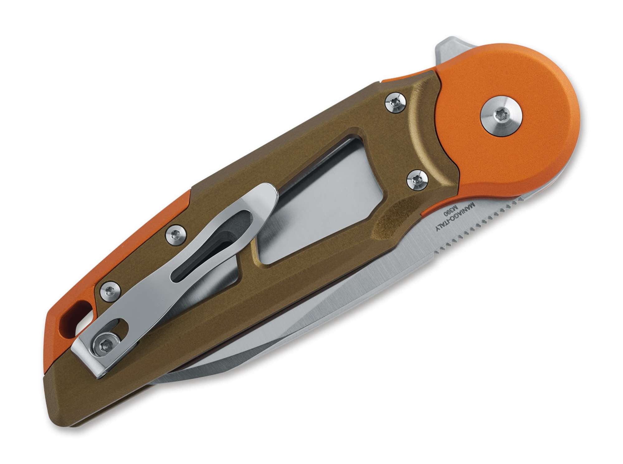 Briceag Metamorphosis Fox Knives- Lama M390, Maner Aluminiu