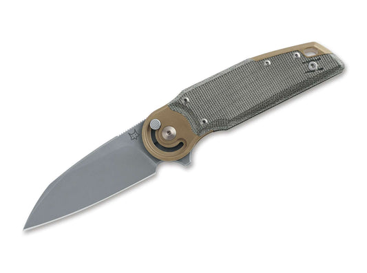 Briceag Metamorphosis Wharncliffe M390 Micarta Green Fox Knives- M390, Micarta