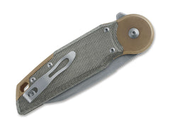 Briceag Metamorphosis Wharncliffe M390 Micarta Green Fox Knives- M390, Micarta