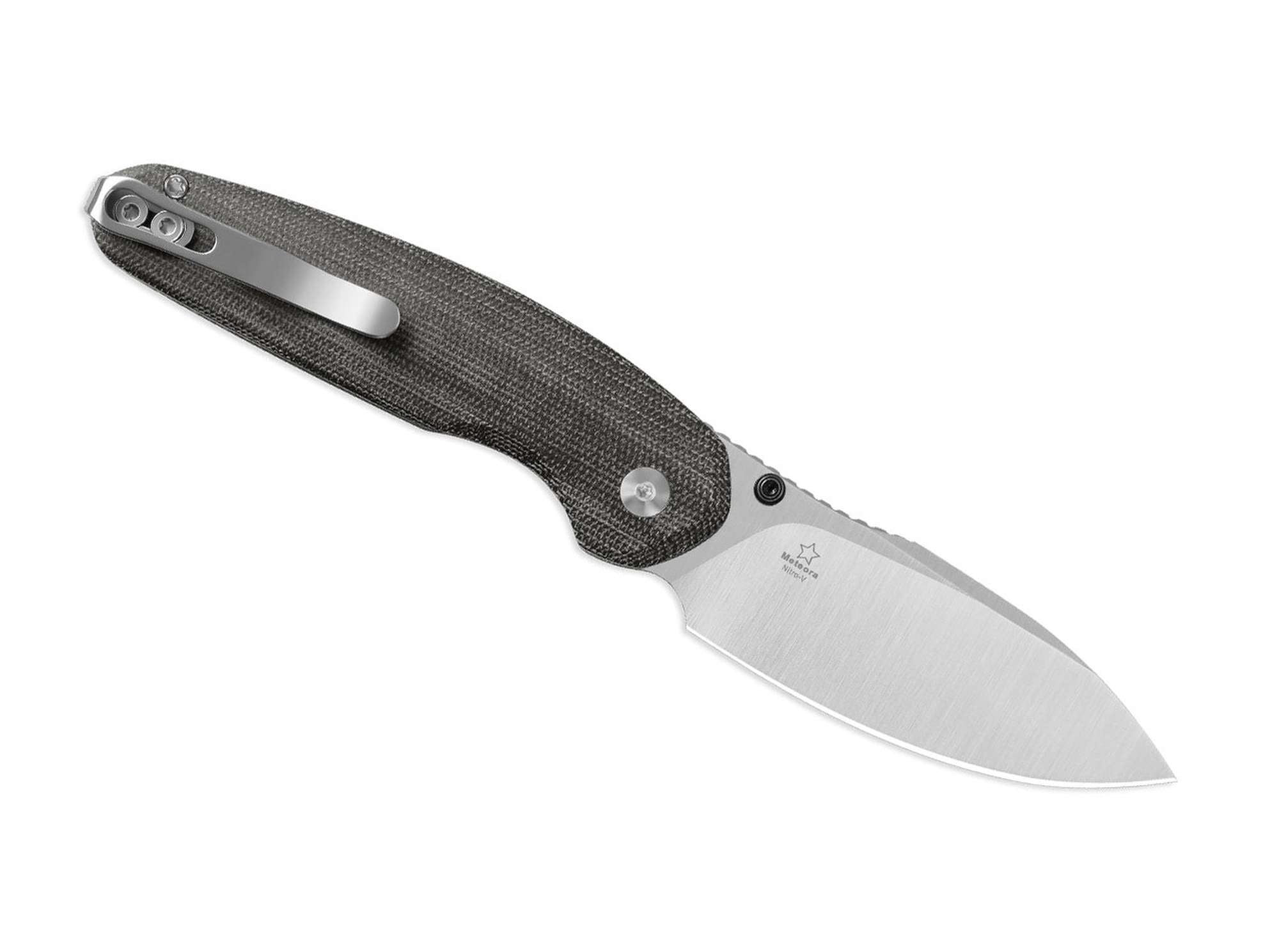 Briceag Meteora Nitro-V Black Micarta Kizer- Lama Nitro-V, Maner Micarta Ergonomic
