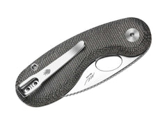 Briceag Microbe Black Norplex UltreX Micarta Kizer- Utilizare EDC, Button Lock
