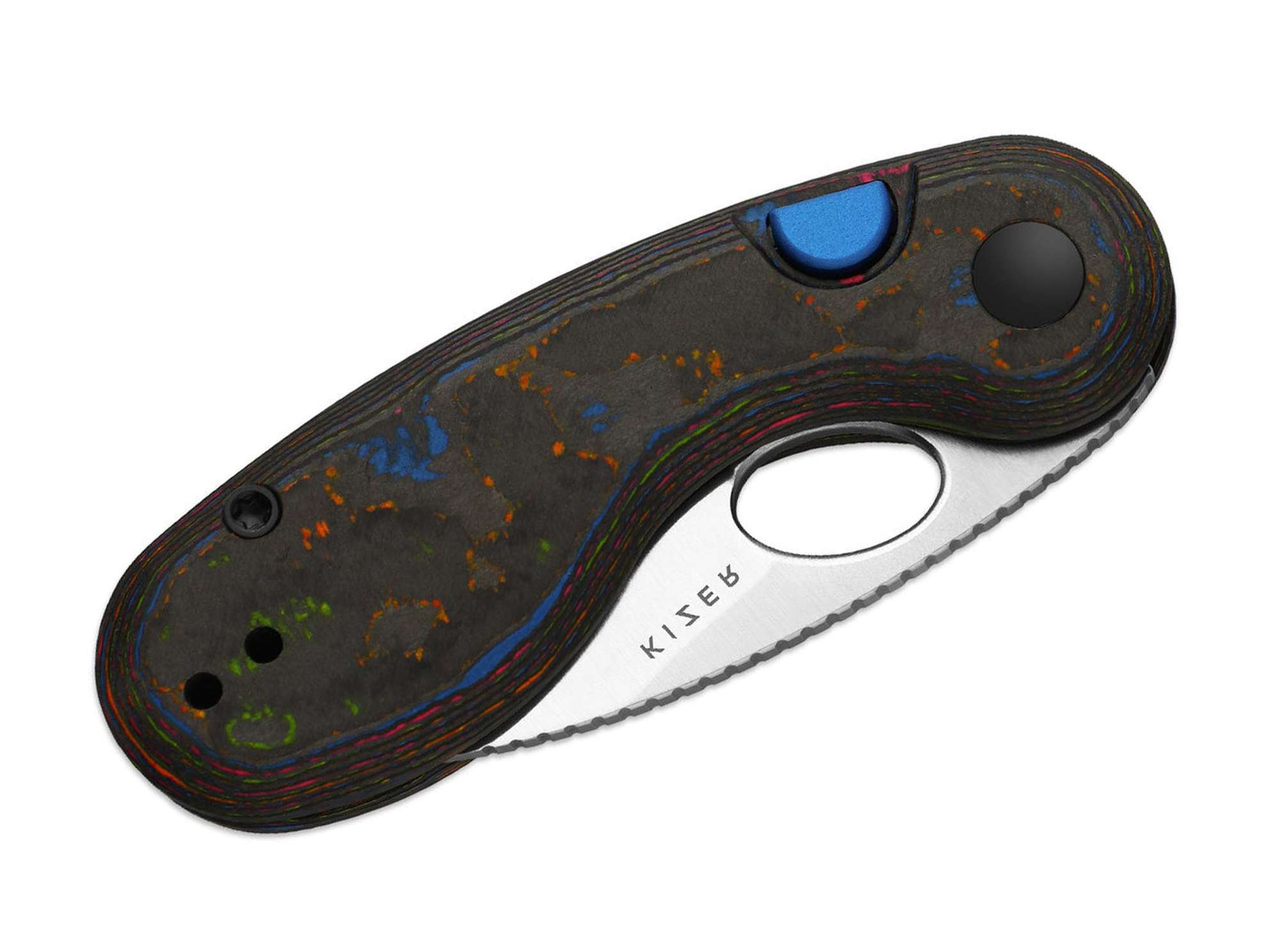 Briceag Microbe M390 Camo Carbon 80's Kizer- Utilizare EDC, Design Compact
