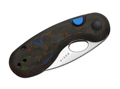 Briceag Microbe M390 Camo Carbon 80's Kizer- Utilizare EDC, Design Compact