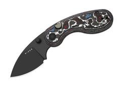 Briceag Microbe M390 CF DLC Kizer- Lama M390 DLC, Maner Fat Carbon
