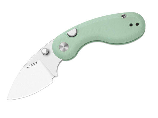 Briceag Microbe Natural G10 Kizer- Lama, Maner G10 Natural