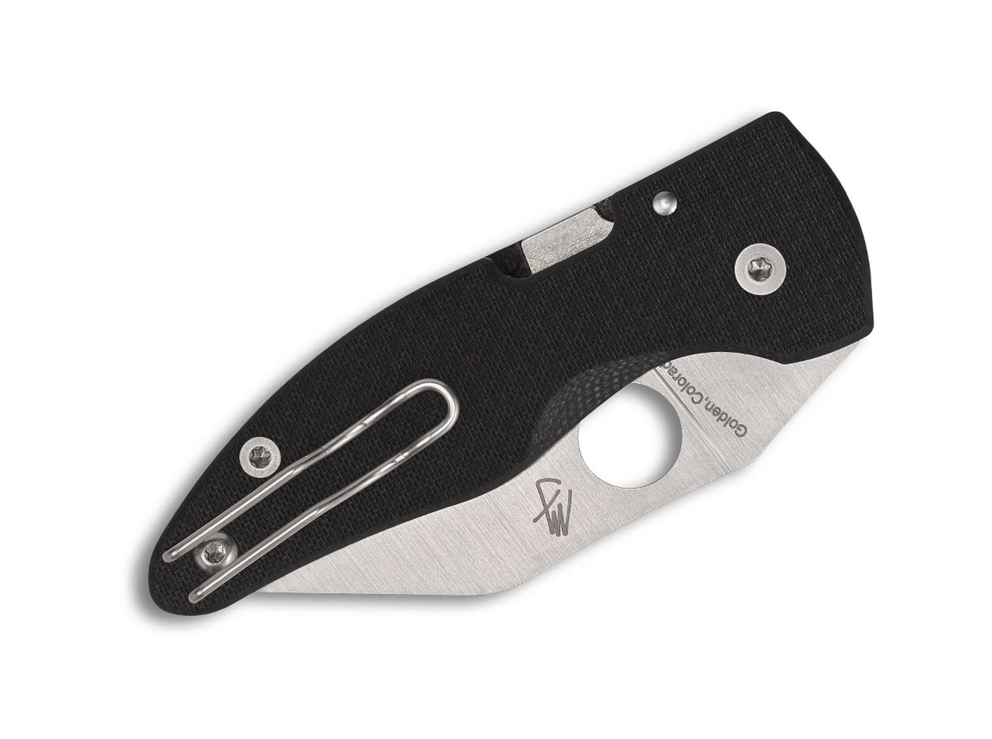 Briceag MicroJimbo Carbon Fiber CPM S90V Sprint Run Spyderco- Fibră, S90V