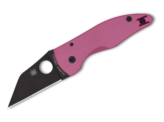 Briceag MicroJimbo Pink G10 Black Blade Sprint Run Spyderco- EDC, Premium