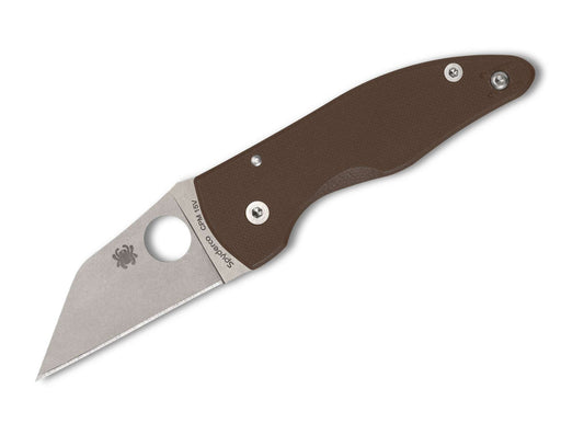 Briceag MicroJimbo Spyderco- Lama CPM 15V, Maner G10 Maro