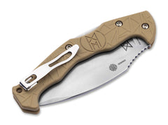 Briceag Midgards Messer EDC Kukri Desert Tan Boker- Greutate Redusa, Otel MM Viking Steel