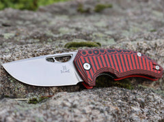 Briceag Midgards Messer Nordri Folder Balance Line Boker- Utilizare EDC, Maner G10 Roșu-Negru