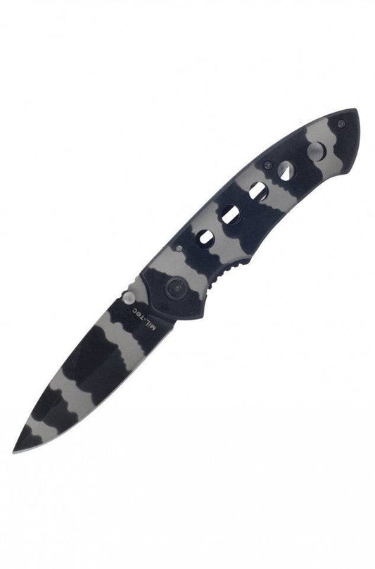 Briceag Mil-Tec Camo – Lamă 8 cm, Lungime 18 cm
