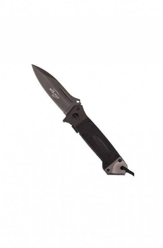 Briceag Mil-Tec DA35 – Lamă 9,5 cm, Mâner Micarta, Negru
