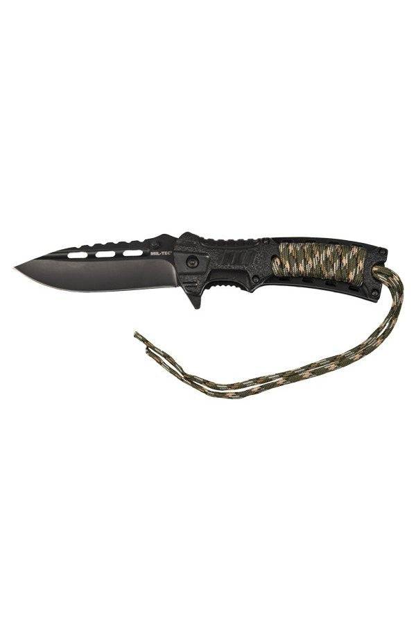 Briceag Mil-Tec Paracord Fire Starter – deschis, vedere laterală